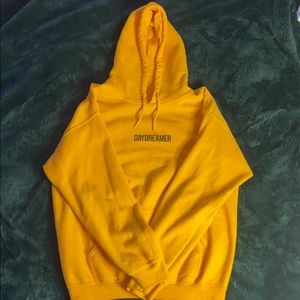 yellow/orange hoodie